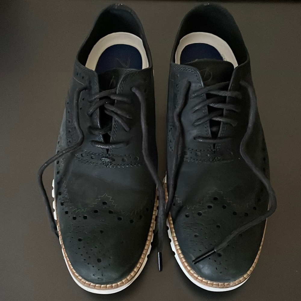 Mens Cole Haan Zerogrand Black Suede Size 7